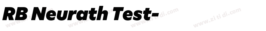 RB Neurath Test字体转换